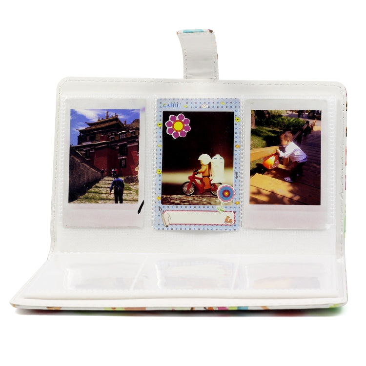 Dessert Pattern 3 inch DIY PU Mini Creativity Insert Type 32 Pages Exquisite Photo Album for Polaroid, Dessert
