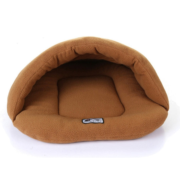 Slipper Shape Polar Fleece Warm Thicken Pet Dogs Cats House Size: L, 58×68×32cm, Size: L