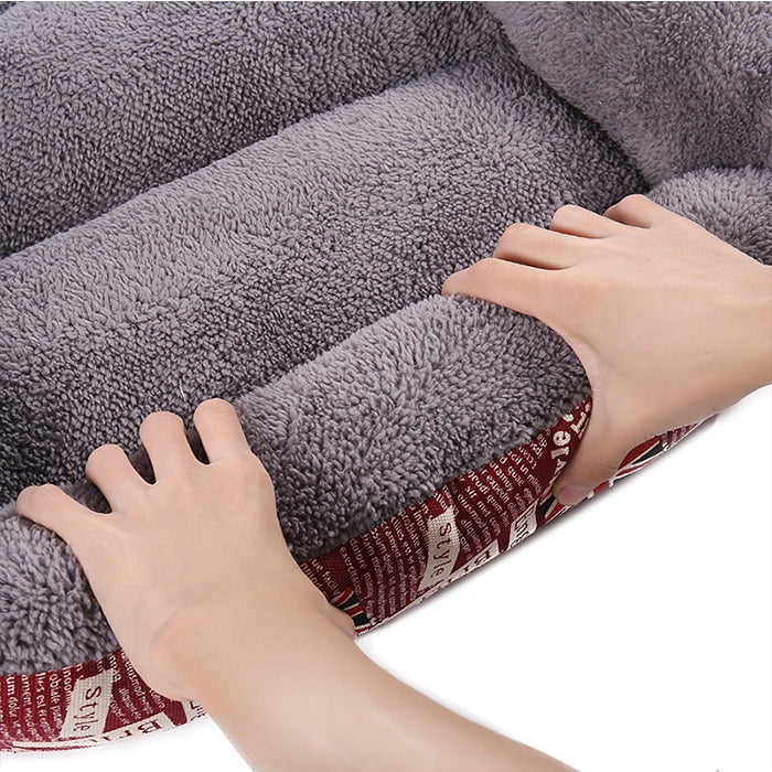 Candy Color Four Seasons Genuine Warm Pet Dog Kennel Mat Teddy Dog Mat, Size: M, 54×42×12cm, Size: M