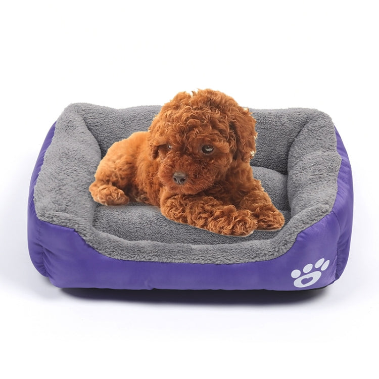 Candy Color Four Seasons Genuine Warm Pet Dog Kennel Mat Teddy Dog Mat, Size: M, 54×42×12cm, Size: M