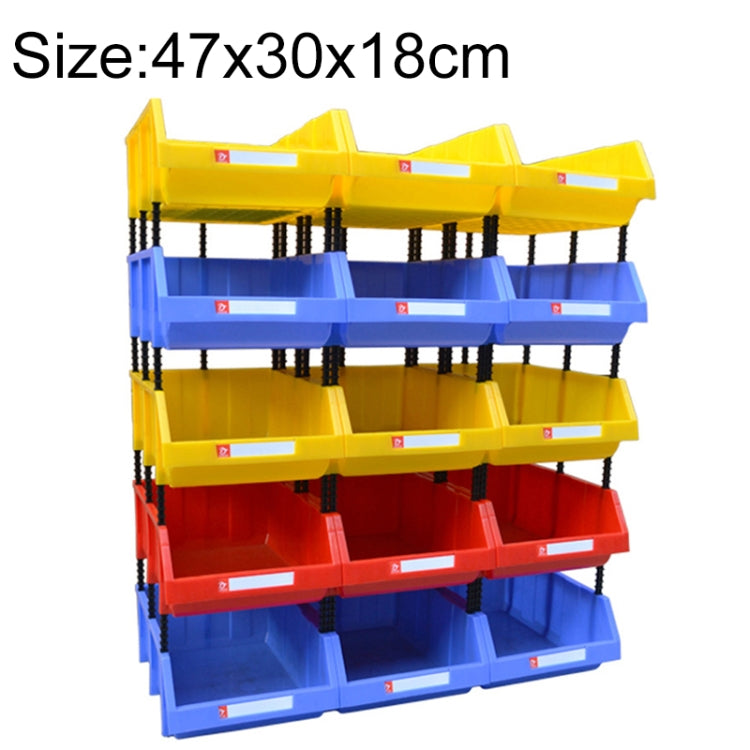 Thickened Oblique Plastic Box Combined Parts Box Material Box, Random Color Delivery, Size: 47cm x 30cm x 18cm, 47cm x 30cm x 18cm