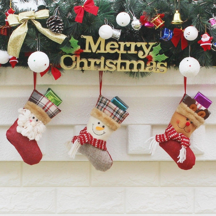 Hang Ornament Christmas Stockings Present Bags, Random Style Delivery, XD17125