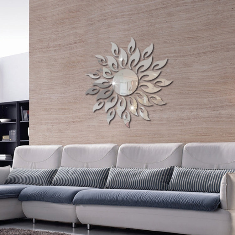 Sunflower Mirror Wall Sticker Bedroom Living Room Decoration Wall Stickers, Sunflower Silver, Sunflower Black, Sunflower Glod