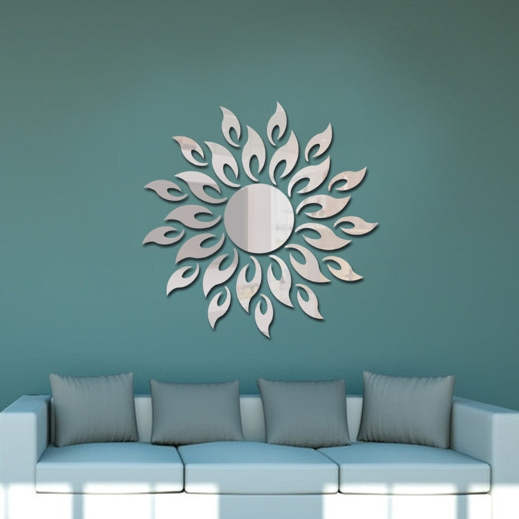 Sunflower Mirror Wall Sticker Bedroom Living Room Decoration Wall Stickers, Sunflower Silver, Sunflower Black, Sunflower Glod