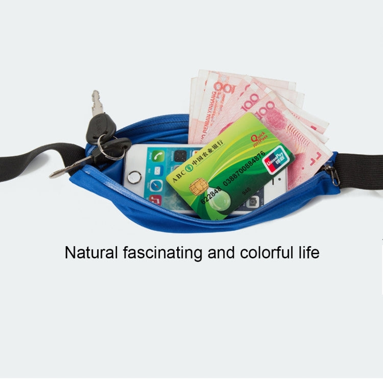 Multifunctional Outdoor Sports Waterproof High Stretch Faux Leather Fabric Single Waist Bag with Night Reflective Strip, Random Color Delivery, Single Waist Bag