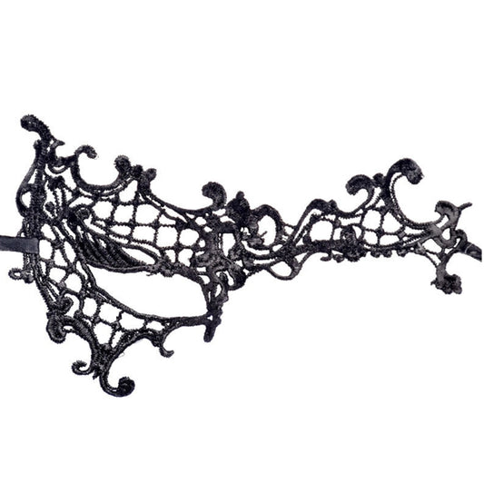 Halloween Masquerade Party Dance Sexy Lady Semi-eyed Face Lace Mask, Semi-eyed