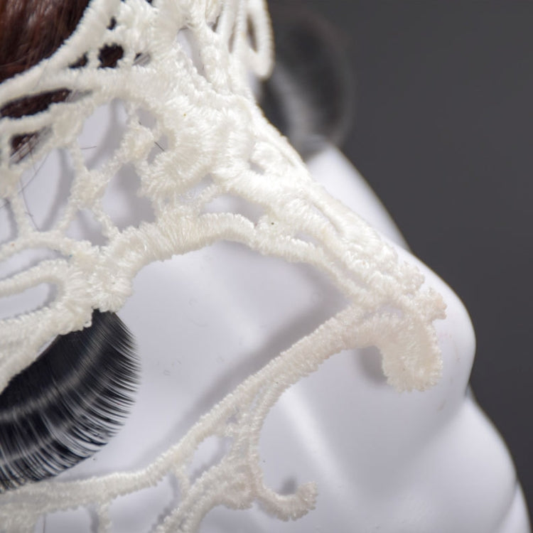 Halloween Masquerade Party Dance Sexy Lady Semi-eyed Face Lace Mask, Semi-eyed