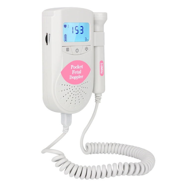 JPD-100S6 I LCD Ultrasonic Scanning Pregnant Women Fetal Stethoscope Monitoring Monitor / Fetus-voice Meter, Complies with IEC60601-1:2006, JPD-100S6 (Blue), JPD-100S6 (Pink)