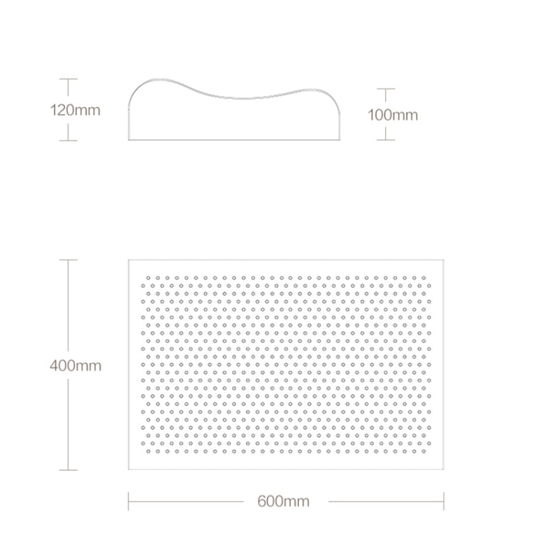 Original Xiaomi Youpin 8H Z2 Natural Latex Pillow Soft Breathable Spine Protection Massage Care Pillow with Cotton Pillowcase