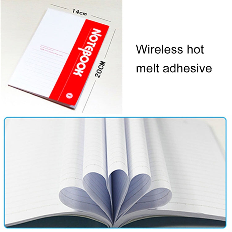10 PCS 40 Pages A5 Soft Cover Diary Notebook Office Supply, Random Color Delivery, 40 Pages