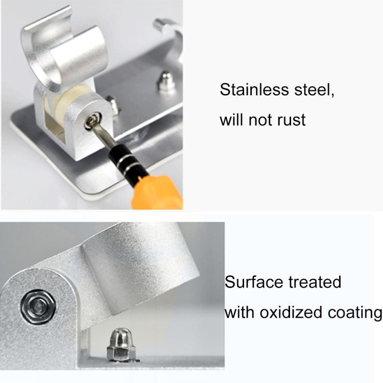Space Aluminium Showerhead Holder Traceless Adjustable Bath Shower Bracket, Shower Bracket