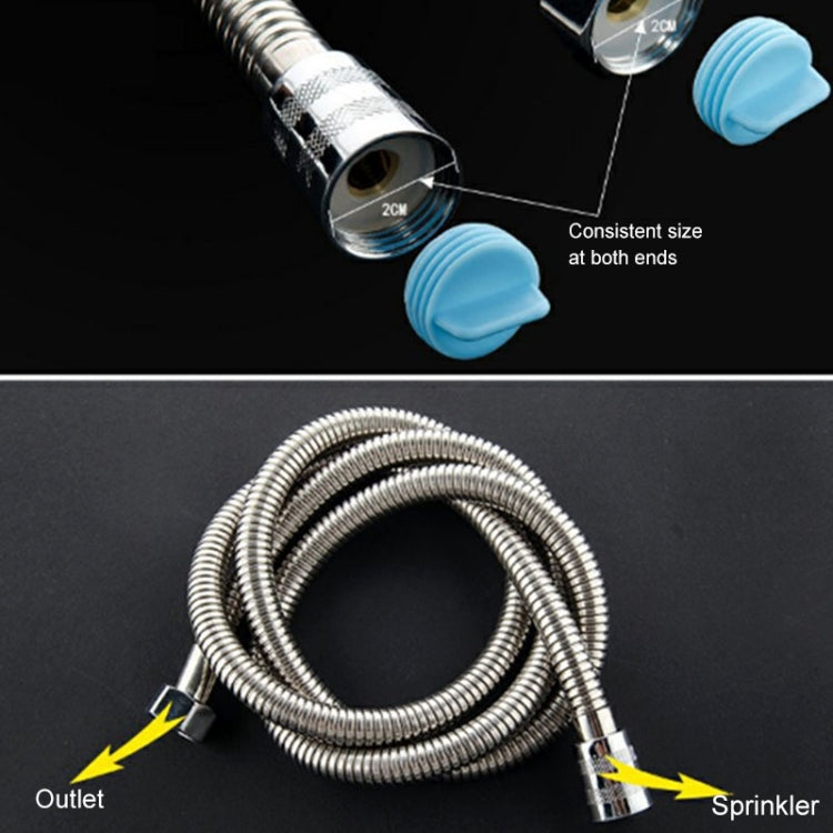 2m Flexible Stainless Steel Showerhead Hose Pipe Copper Core Interface Anti Burst Bath Water Pipe, 2m (Copper Core Interface)