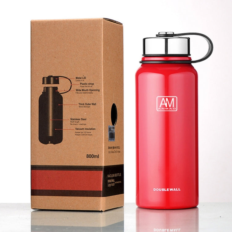 610ml Outdoor Vacuum Stainless Steel Heat Insulation Cup Portable Large Capacity Sports Bottle, 610ml