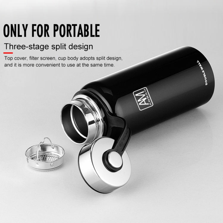 610ml Outdoor Vacuum Stainless Steel Heat Insulation Cup Portable Large Capacity Sports Bottle, 610ml