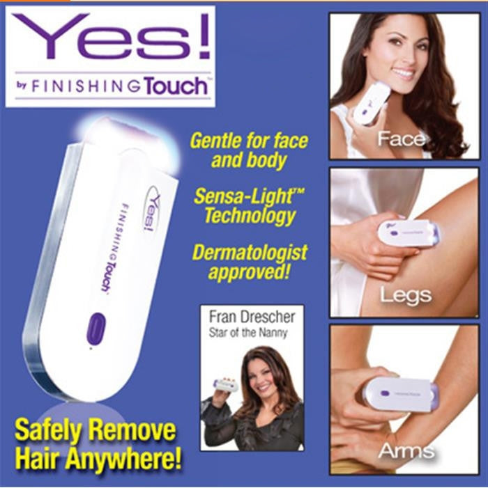 Yes Finishing Touch Women Induction Rechargeable Epilator Laser Hair Removal Apparatus Defeatherer, EU Plug, EU Plug