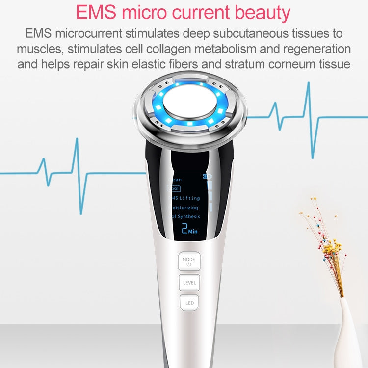 جهاز تجميل الوجه BLK-D818، جهاز تجديد البشرة بالألوان الساخنة والباردة، جهاز EMS Micro Current، جهاز تمهيدي للتجميل، BLK-D818 (وردي)، BLK-D818 (أبيض)