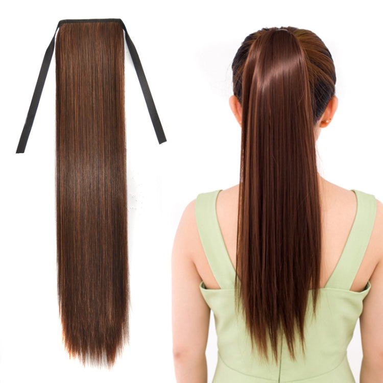 Natural Long Straight Hair Ponytail Bandage-style Wig Ponytail for Women,Length: 60cm, 60cm