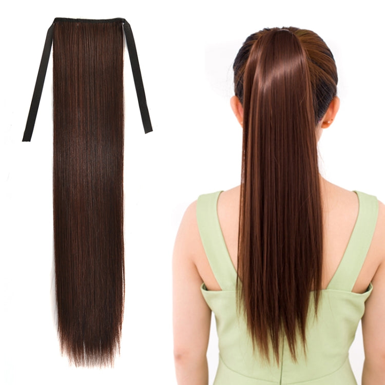Natural Long Straight Hair Ponytail Bandage-style Wig Ponytail for Women,Length: 60cm, 60cm