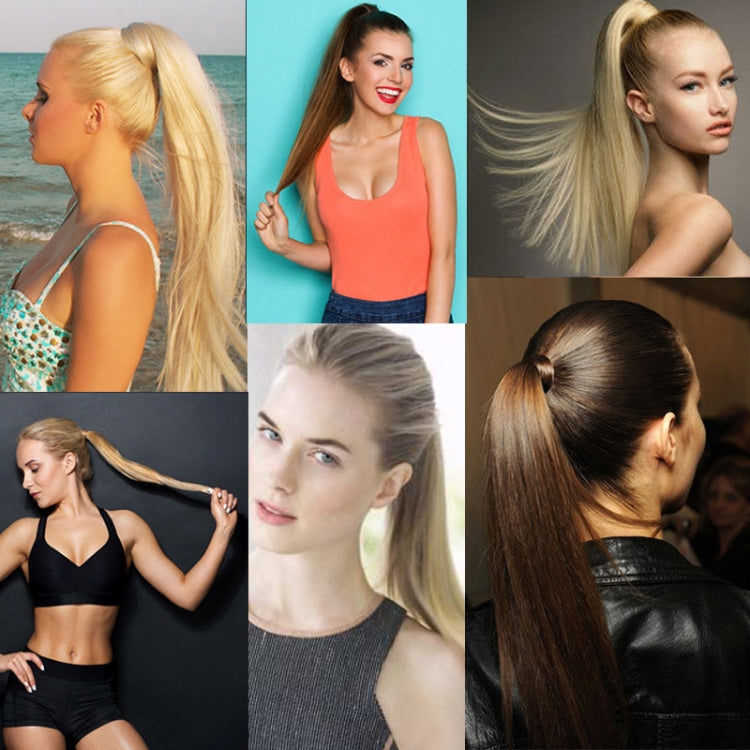 18# Invisible Seamless Bandage-style Wig Long Straight Hair Wig Ponytail, 18#