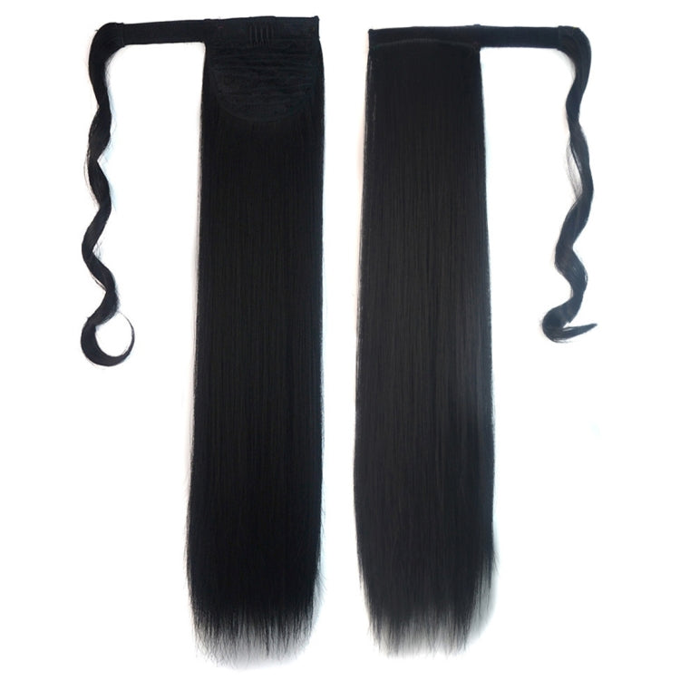 1# Invisible Seamless Bandage-style Wig Long Straight Hair Wig Ponytail, 1#