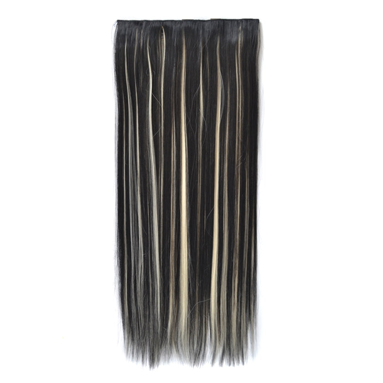 1BH613# One-piece Seamless Five-clip Wig Long Straight Wig Piece, 1BH613#