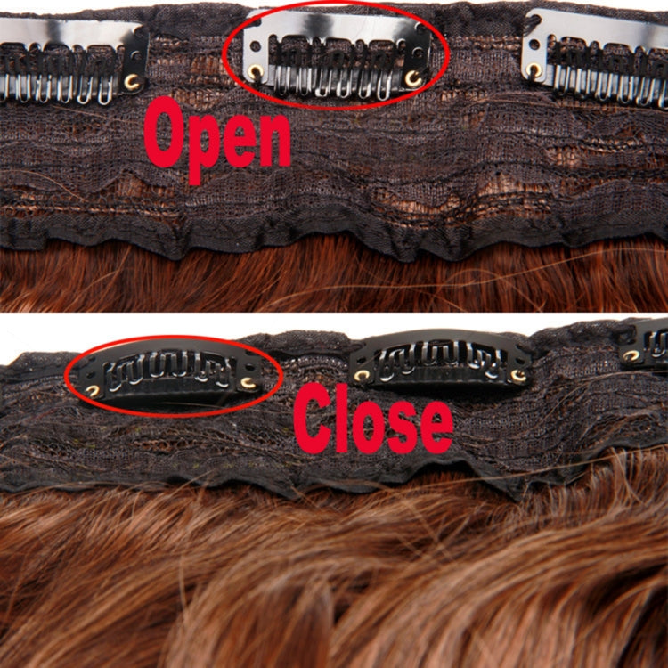 6# One-piece Seamless Five-clip Wig Long Straight Wig Piece, 6#