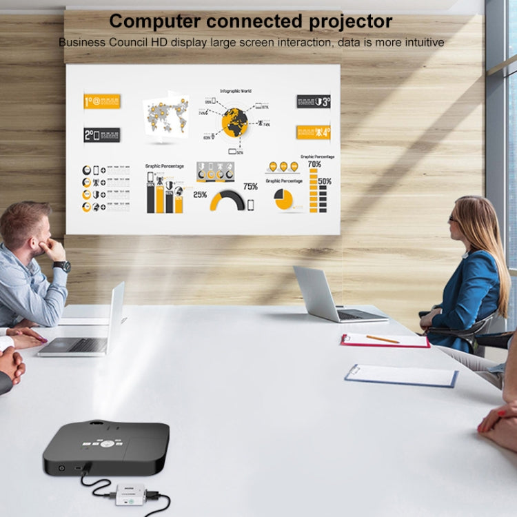صندوق تحويل الصوت والفيديو الرقمي HW-2107 من Mini VGA إلى HDMI عالي الدقة 1080 بكسل من HOWEI