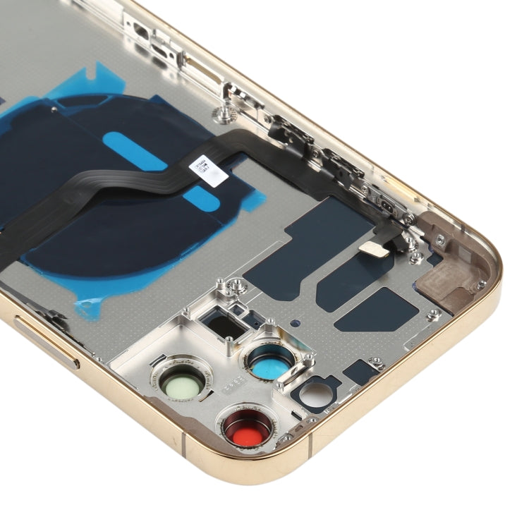 Battery Back Cover (with Side Keys & Card Tray & Power + Volume Flex Cable & Wireless Charging Module) for iPhone 12 Pro Max, For iPhone 12 Pro Max