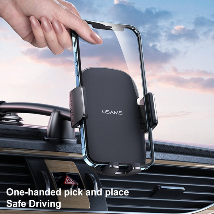 USAMS US-ZJ065 Car Center Console Windshield Mobile Phone Holder, ZJ065