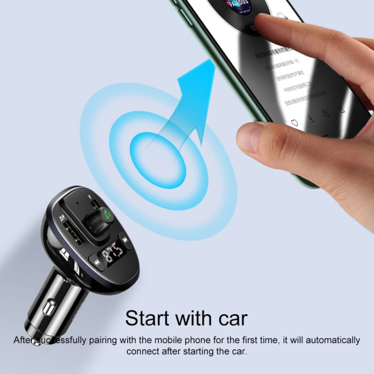 شاحن سيارة لاسلكي بشاشة رقمية مزدوجة USB 3.4A من USAMS US-CC115 C21، US-CC115 C21