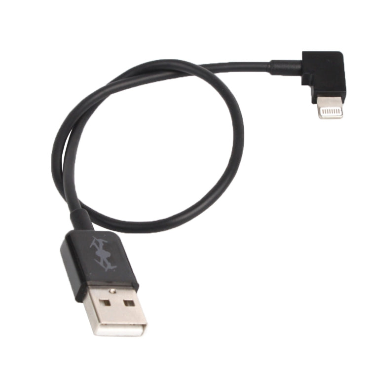 كابل توصيل بيانات بزاوية قائمة من USB إلى 8 دبابيس بطول 30 سم لطائرات DJI SPARK / MAVIC PRO / Phantom 3 و4 / Inspire 1 و2، من USB إلى 8 دبابيس