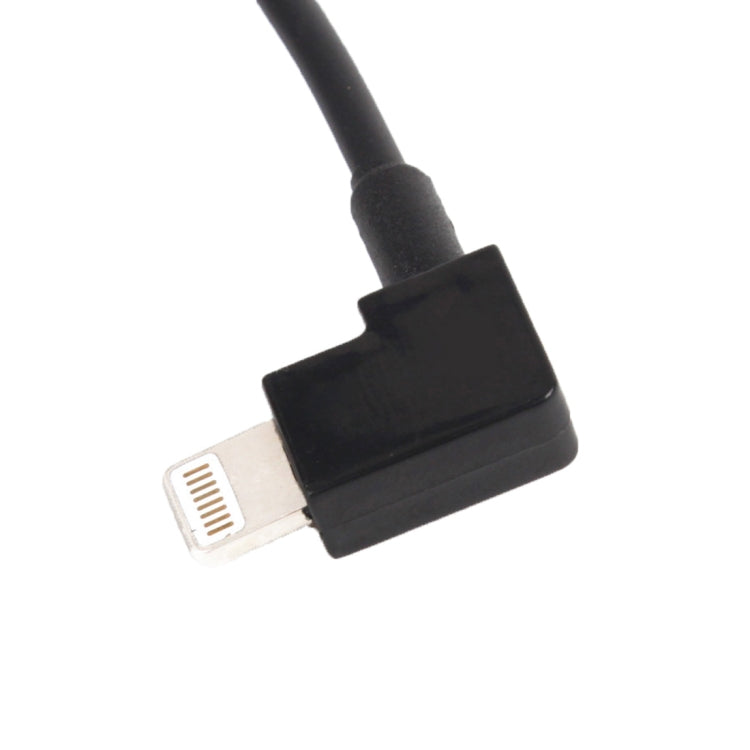 كابل توصيل بيانات بزاوية قائمة من USB إلى 8 دبابيس بطول 30 سم لطائرات DJI SPARK / MAVIC PRO / Phantom 3 و4 / Inspire 1 و2، من USB إلى 8 دبابيس