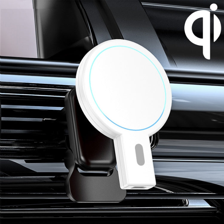 K07 15W Max Output Magnetic Car Air Outlet Bracket Wireless Charger, K07