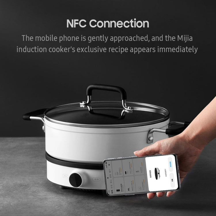 طباخ شاومي ميجيا الأصلي بقوة 2100 واط بشاشة OLED مع اتصال NFC وتحكم بالتطبيق، قابس أمريكي، طباخ 2 بقوة 2100 واط