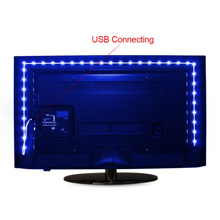 60 LEDs SMD 5050 with 50cm USB Interface Cable & 17 Keys Remote Control, DC 5V, 50cm Colorful Light