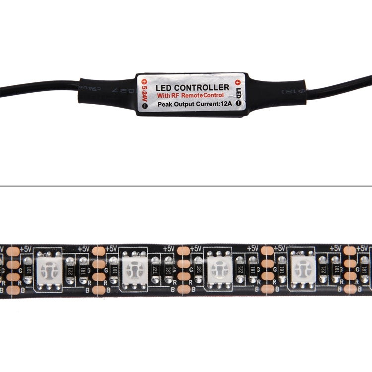 12W 60 LEDs SMD 5050 with 17-keys RF Wireless Remote Control, DC 5V, 1m Colorful Light