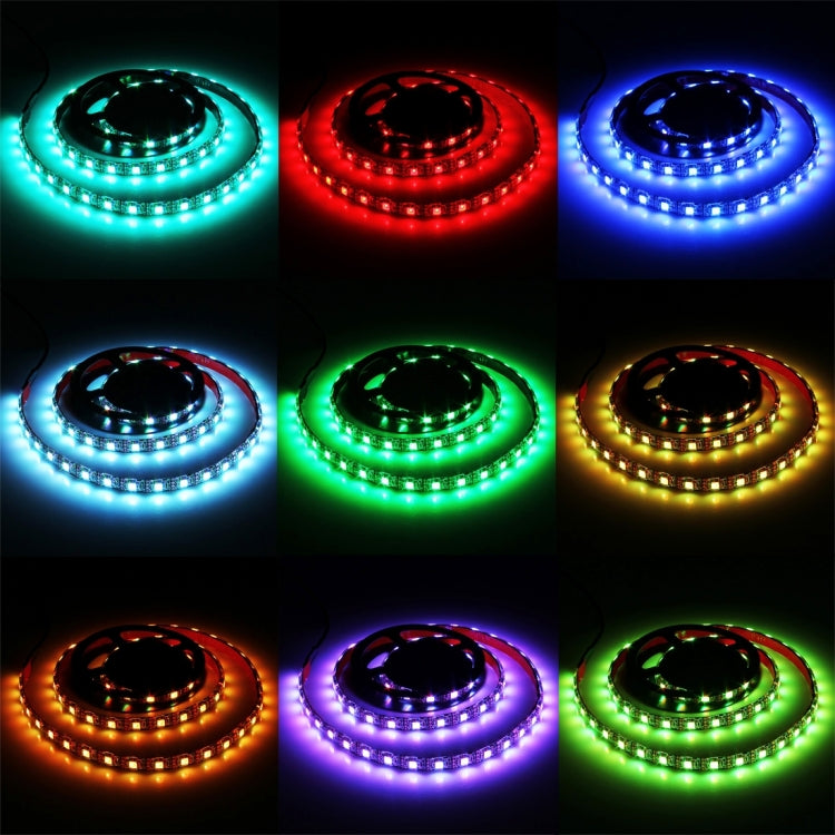 12W 60 LEDs SMD 5050 with 17-keys RF Wireless Remote Control, DC 5V, 1m Colorful Light