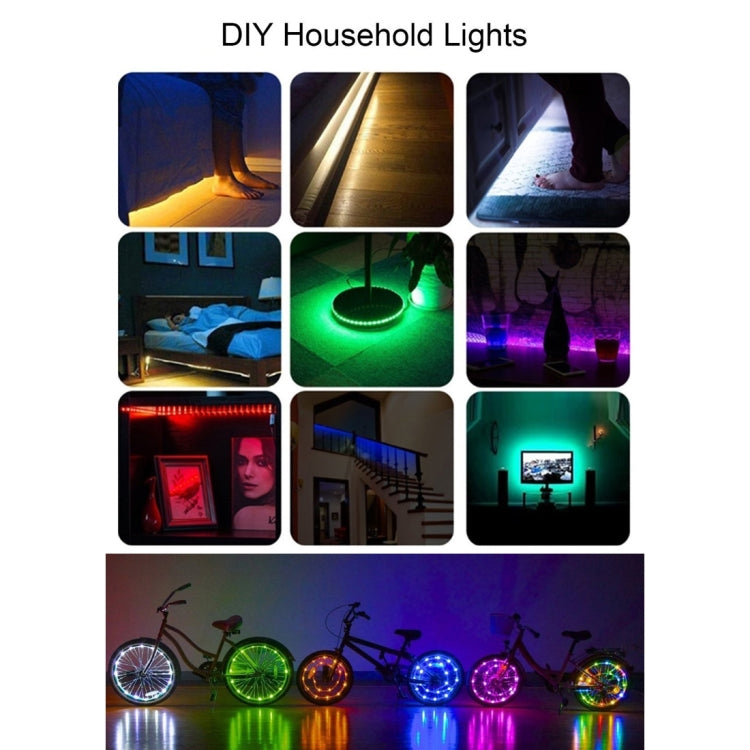 12W 60 LEDs SMD 5050 with 17-keys RF Wireless Remote Control, DC 5V, 1m Colorful Light