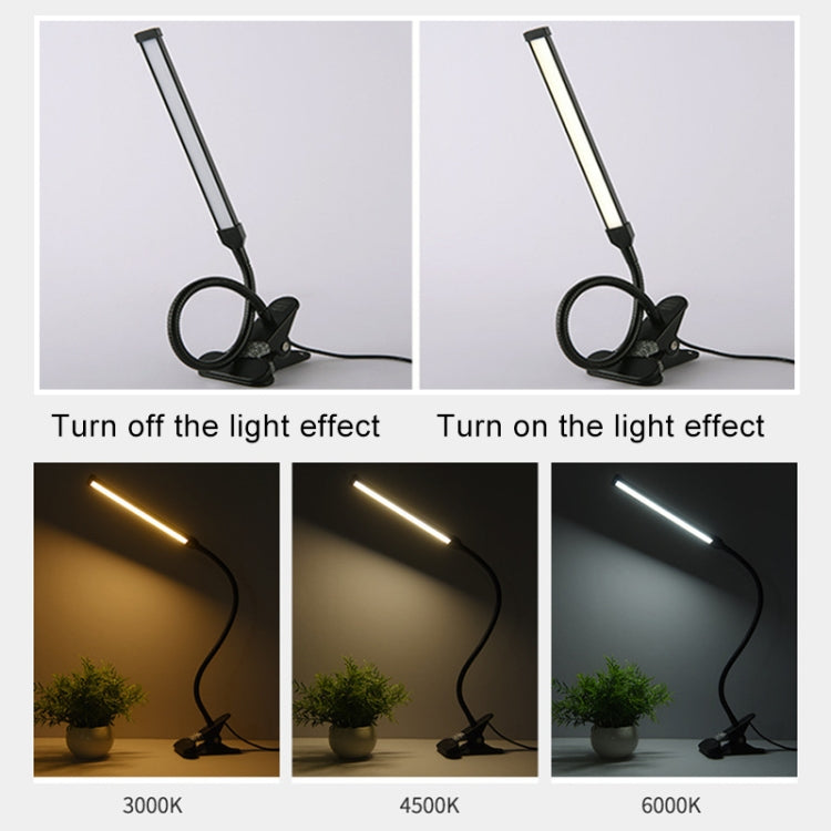 LED Desk Lamp 8W Folding Adjustable Eye Protection Table Lamp, USB Plug-in Version, USB Plug-in Version(Black), USB Plug-in Version(White)