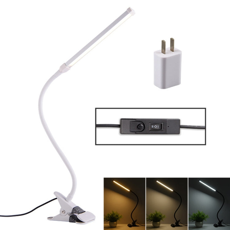 مصباح مكتب LED 8 وات قابل للطي وقابل للتعديل لحماية العين، إصدار بمنفذ USB + قابس طاقة، إصدار بمنفذ USB + قابس طاقة (أسود)، إصدار بمنفذ USB + قابس طاقة (أبيض)