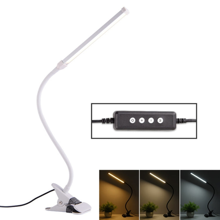 مصباح مكتب LED 8 وات قابل للطي وقابل للتعديل مع شحن USB لحماية العين، إصدار شحن USB (أسود)، إصدار شحن USB (أبيض)