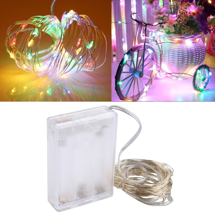 50 LEDs SMD 0603 3 x AA Batteries Box Fairy Lamp Decorative Light, DC 5V, 5m White Light, 5m Warm White, 5m Yellow Light, 5m Blue Light, 5m Colorful Light, 5m Pink Light, 5m Green Light, 5m Purple Light, 5m Red Light
