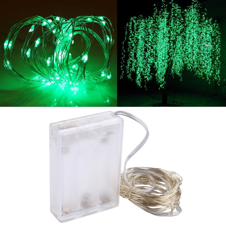 50 LEDs SMD 0603 3 x AA Batteries Box Fairy Lamp Decorative Light, DC 5V, 5m White Light, 5m Warm White, 5m Yellow Light, 5m Blue Light, 5m Colorful Light, 5m Pink Light, 5m Green Light, 5m Purple Light, 5m Red Light