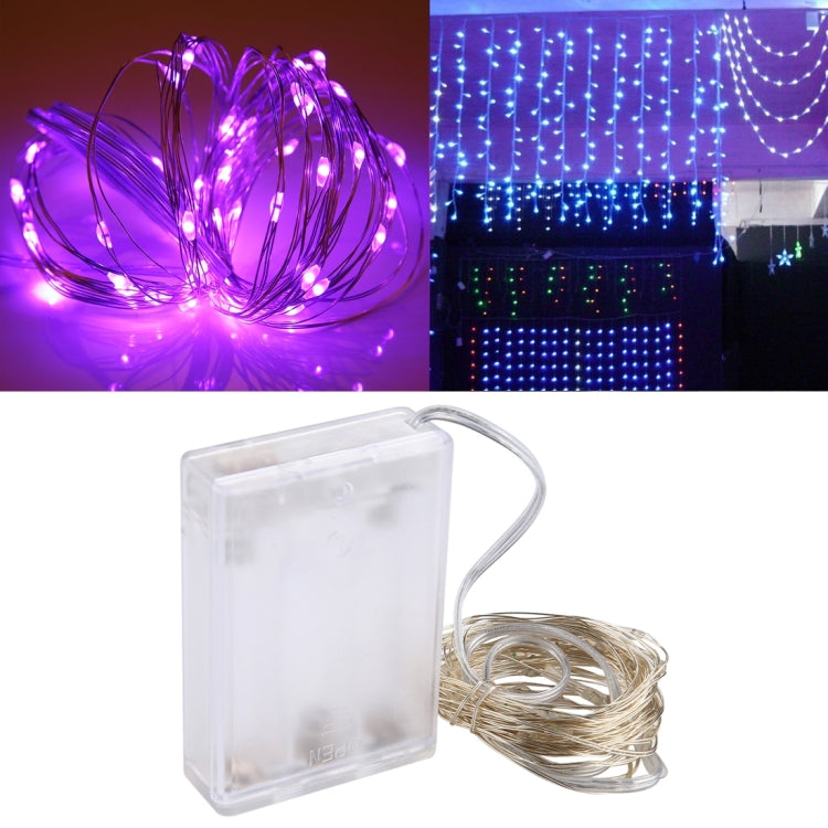 50 LEDs SMD 0603 3 x AA Batteries Box Fairy Lamp Decorative Light, DC 5V, 5m White Light, 5m Warm White, 5m Yellow Light, 5m Blue Light, 5m Colorful Light, 5m Pink Light, 5m Green Light, 5m Purple Light, 5m Red Light
