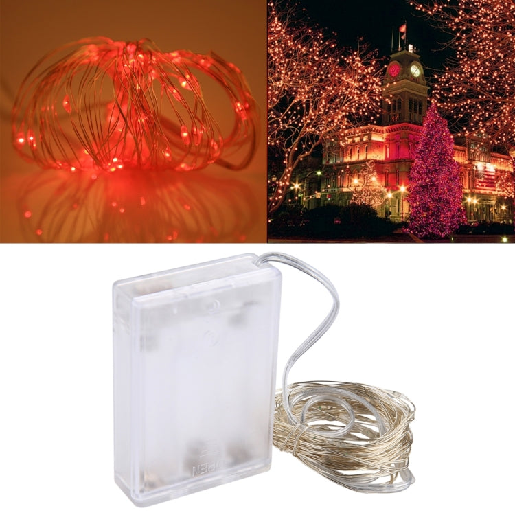 50 LEDs SMD 0603 3 x AA Batteries Box Fairy Lamp Decorative Light, DC 5V, 5m White Light, 5m Warm White, 5m Yellow Light, 5m Blue Light, 5m Colorful Light, 5m Pink Light, 5m Green Light, 5m Purple Light, 5m Red Light