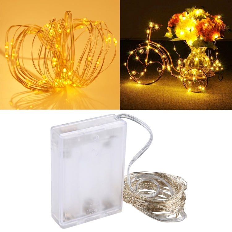 50 LEDs SMD 0603 3 x AA Batteries Box Fairy Lamp Decorative Light, DC 5V, 5m White Light, 5m Warm White, 5m Yellow Light, 5m Blue Light, 5m Colorful Light, 5m Pink Light, 5m Green Light, 5m Purple Light, 5m Red Light