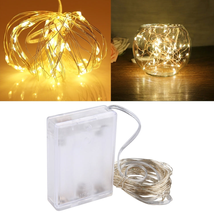 50 LEDs SMD 0603 3 x AA Batteries Box Fairy Lamp Decorative Light, DC 5V, 5m White Light, 5m Warm White, 5m Yellow Light, 5m Blue Light, 5m Colorful Light, 5m Pink Light, 5m Green Light, 5m Purple Light, 5m Red Light