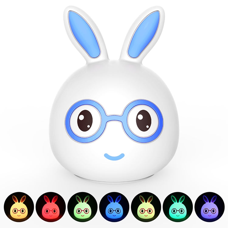 Smiling Rabbit Creative Touch 3D LED Decorative Night Light, USB Charging Version, USB Charging Version (Pink), USB Charging Version (Blue)