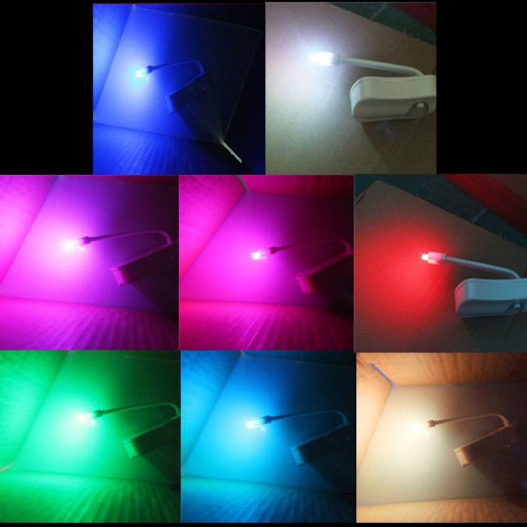 8 ألوان إضاءة داخلية ليلية مزودة بمستشعر حركة LED وغطاء مقعد المرحاض ومصباح إضاءة LED1660، LED1660US