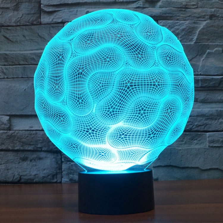 7 Color Discoloration Creative Visual Stereo Lamp Desk Lamp Night Light, Brain Style